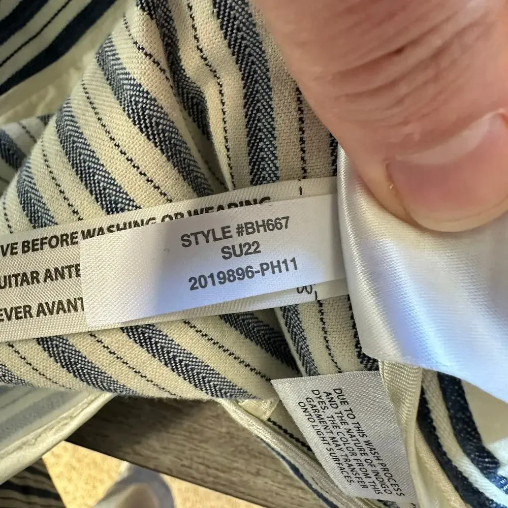 J. Crew Willa Blazer in Stripe Blue Cream 4 Preppy Nautical Academia